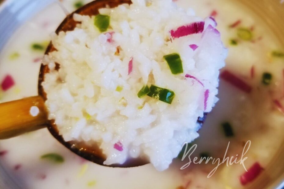 spoonful of healthy fermented rice