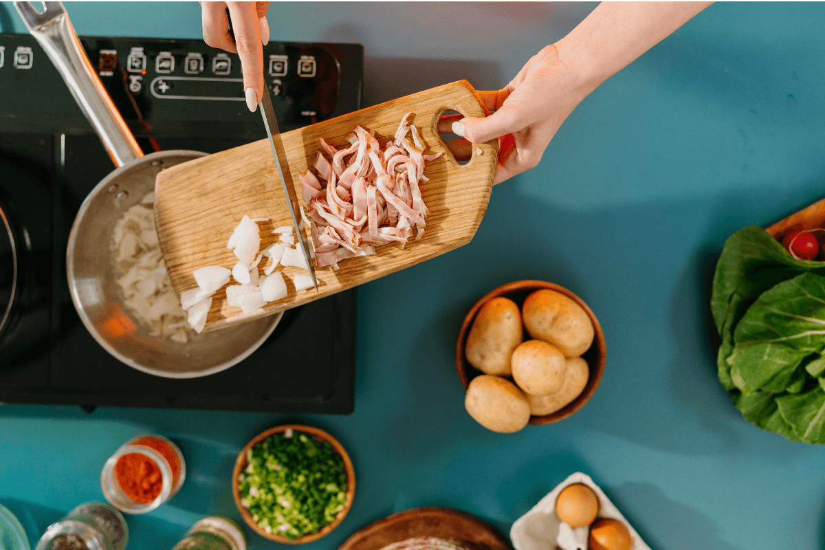 Fresh vegetables and pantry ingredients for easy dinner ideas